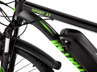 Электровелосипед INTRO Sport XT (Серо-синий)