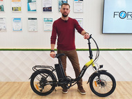 Электровелосипед Eltreco Flex (синий матовый)