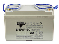 Тяговый гелевый аккумулятор RuTrike 6-EVF-60 (12V60A/H C3)